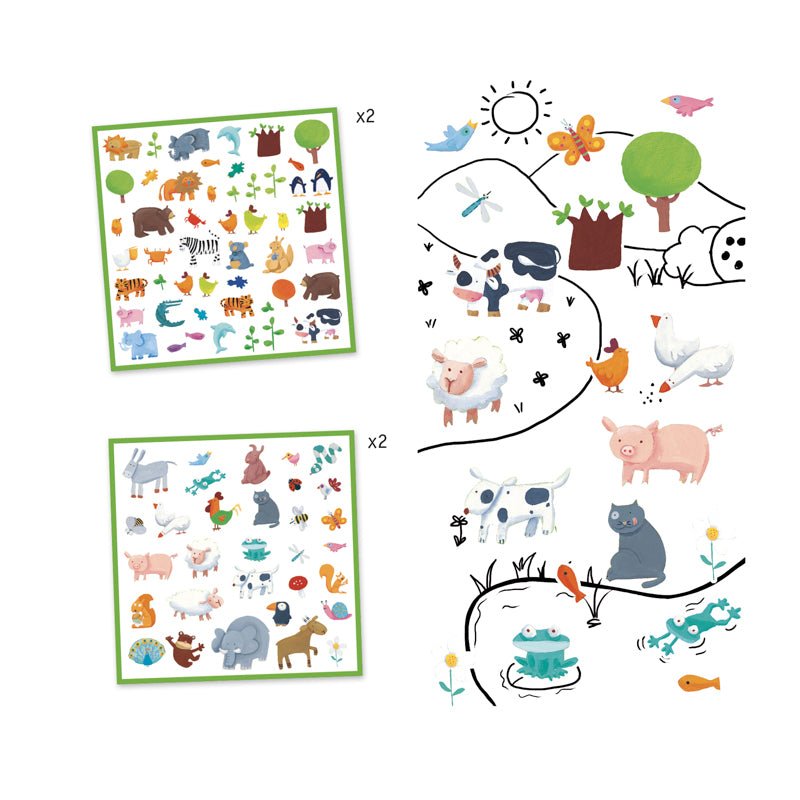 Djeco Animals Stickers - #HolaNanu#NDIS #creativekids