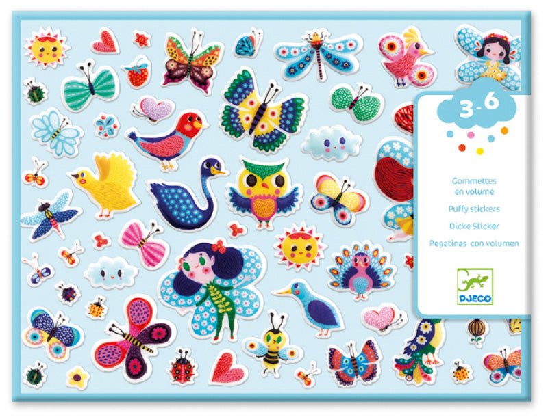 Djeco Little Wings Puffy Stickers - #HolaNanu#NDIS #creativekids