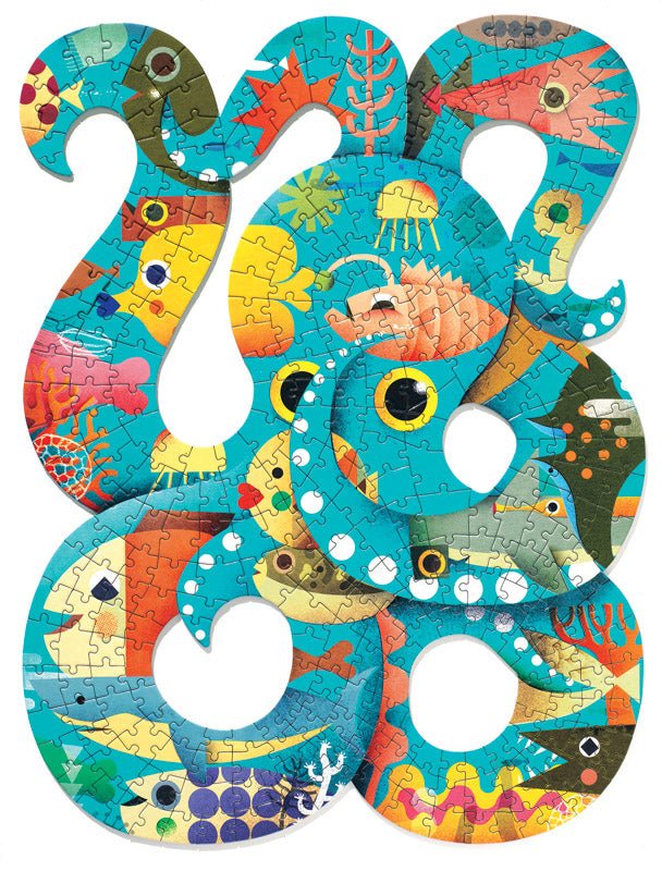Djeco Octopus 350pc Art Puzzle - #HolaNanu#NDIS #creativekids