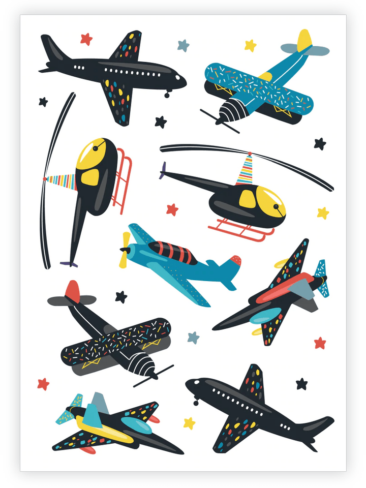 Ducky Street Air Transport Temporary Tattoos - #HolaNanu#NDIS #creativekids