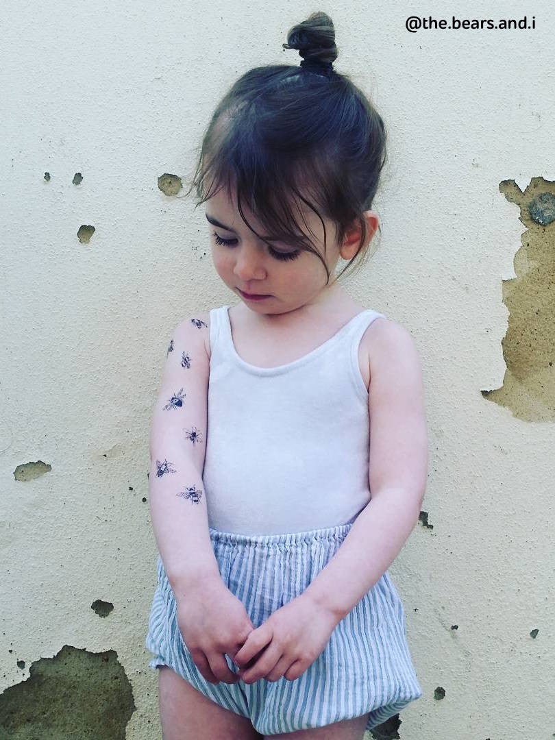 Ducky Street Bees Temporary Tattoos - #HolaNanu#NDIS #creativekids