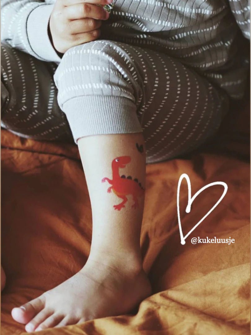 Ducky Street Cute Dinos Temporary Tattoos - #HolaNanu#NDIS #creativekids