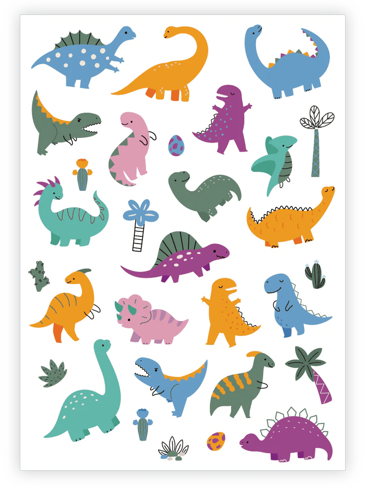 Ducky Street Dino Party Temporary Tattoos - #HolaNanu#NDIS #creativekids