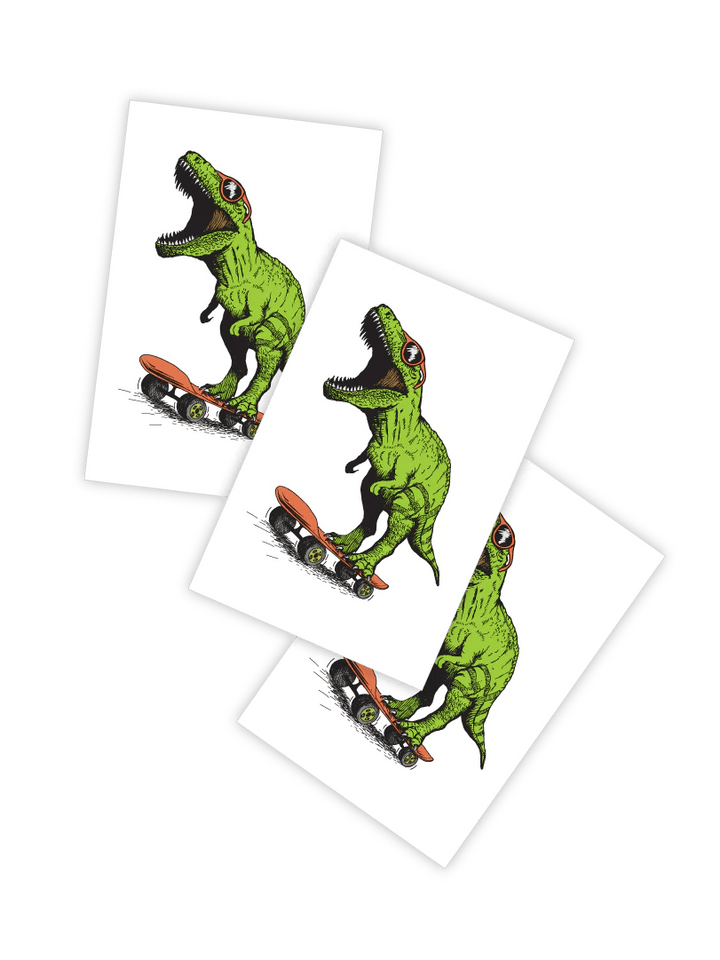 Ducky Street Dino Skate Temporary Tattoos - #HolaNanu#NDIS #creativekids