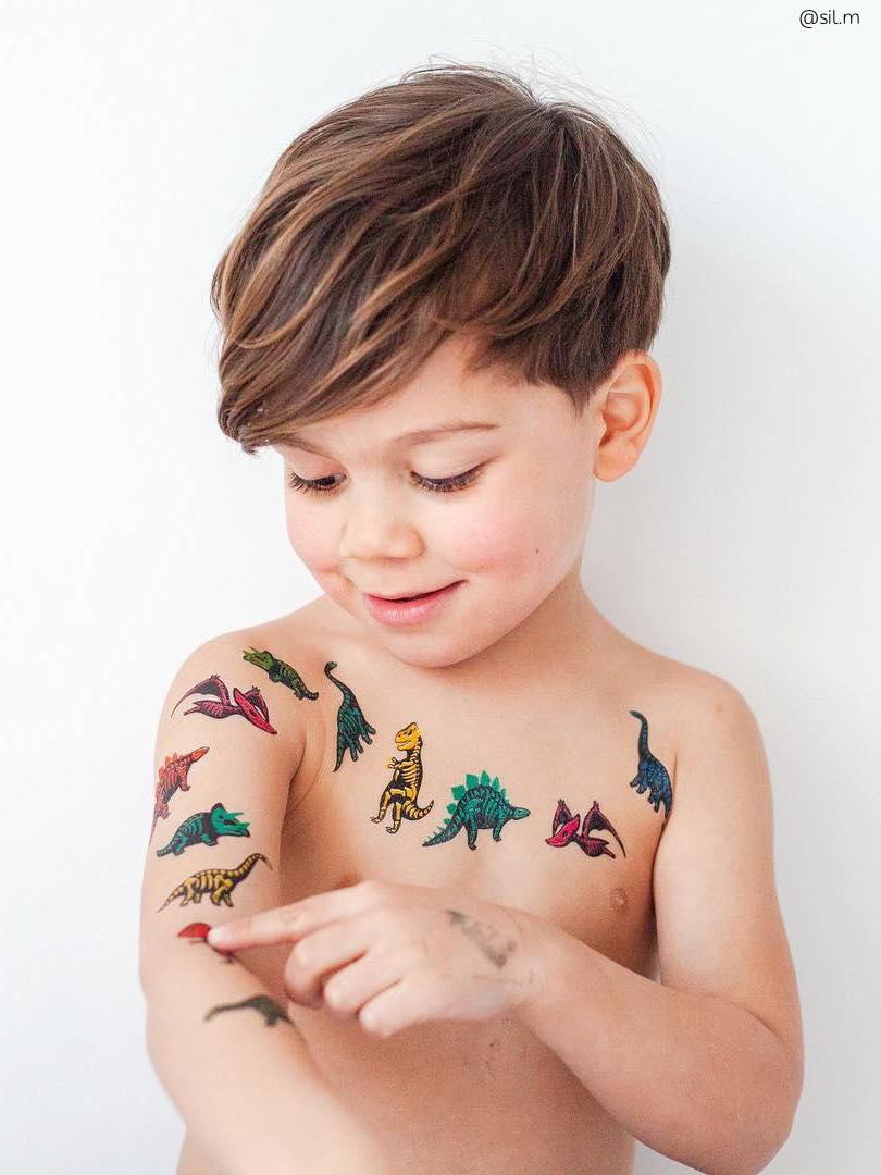 Ducky Street Dino Skeletons Temporary Tattoos - #HolaNanu#NDIS #creativekids