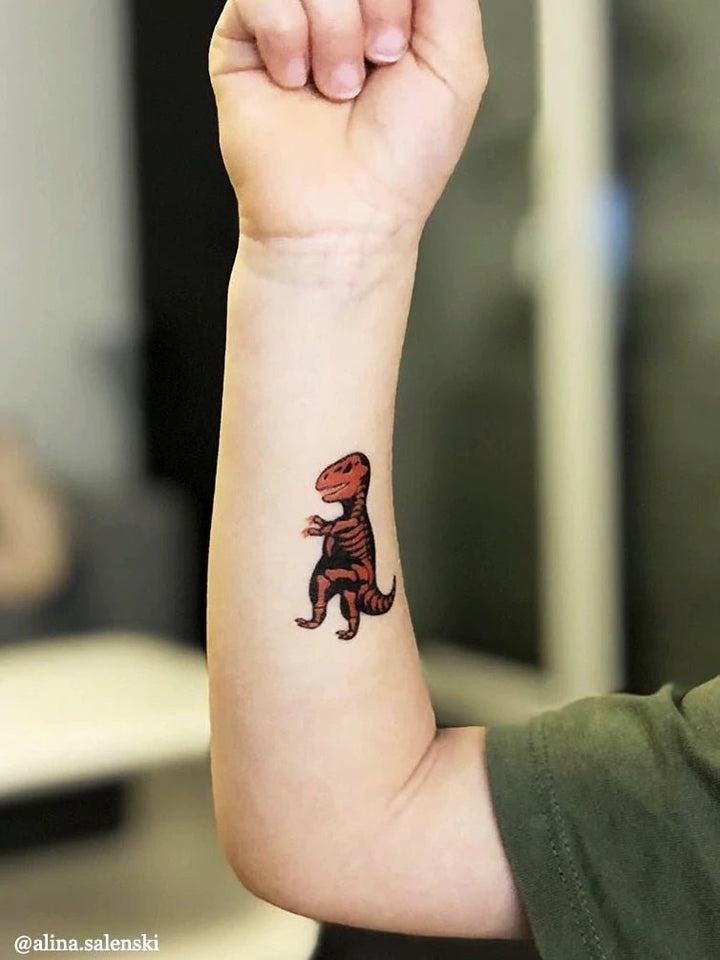 Ducky Street Dino Skeletons Temporary Tattoos - #HolaNanu#NDIS #creativekids