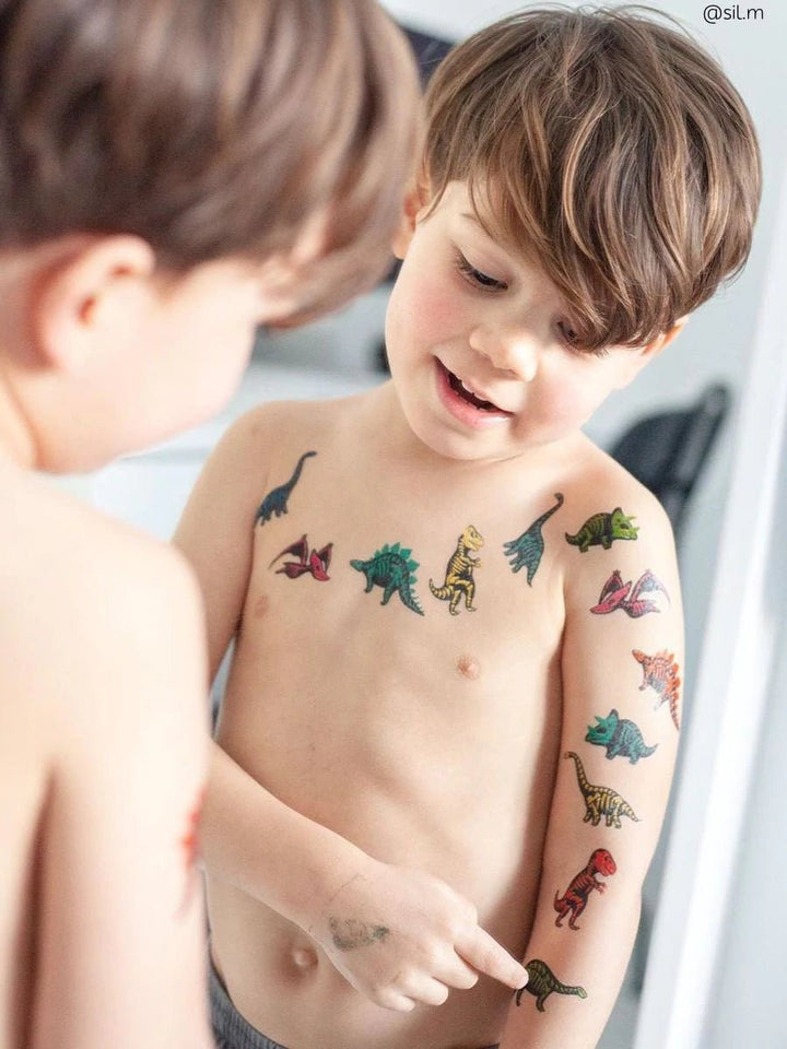 Ducky Street Dino Skeletons Temporary Tattoos - #HolaNanu#NDIS #creativekids