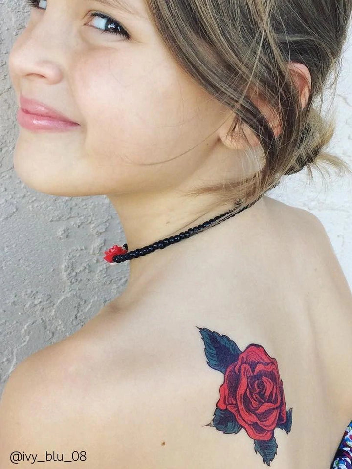 Ducky Street Fancy Rose Temporary Tattoos - #HolaNanu#NDIS #creativekids