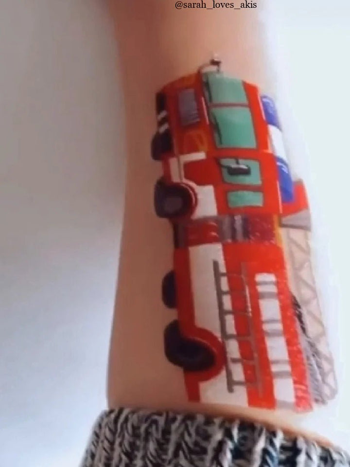 Ducky Street Fire Engine Temporary Tattoos - #HolaNanu#NDIS #creativekids