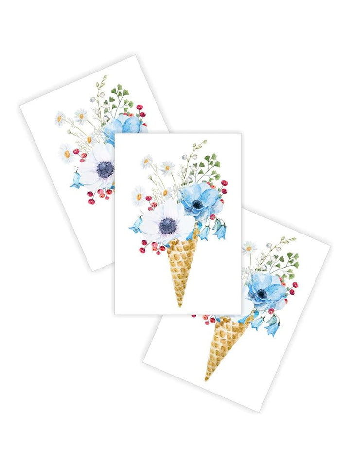 Ducky Street Flower Ice Cream Temporary Tattoos - #HolaNanu#NDIS #creativekids