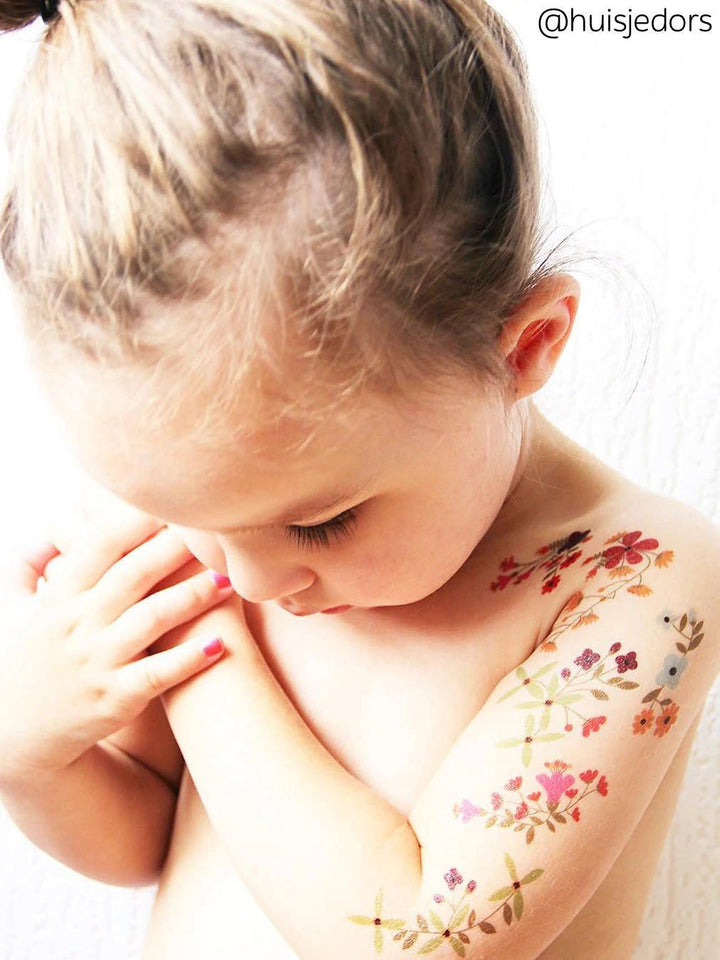 Ducky Street Flowers Temporary Tattoos - #HolaNanu#NDIS #creativekids