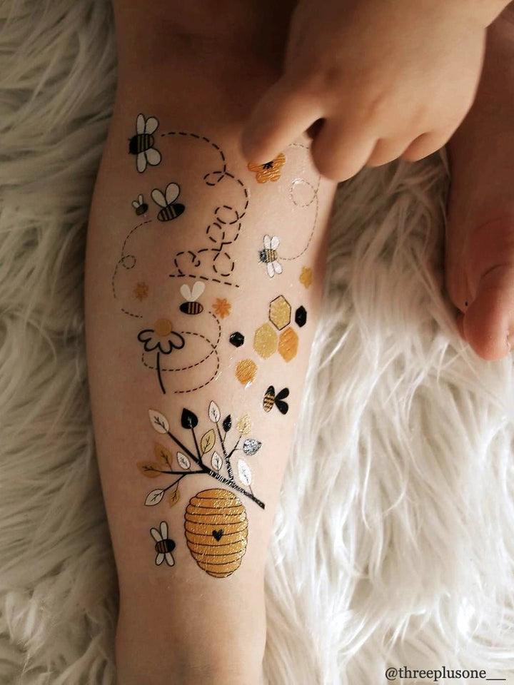 Ducky Street Honey Bee Temporary Tattoos - #HolaNanu#NDIS #creativekids