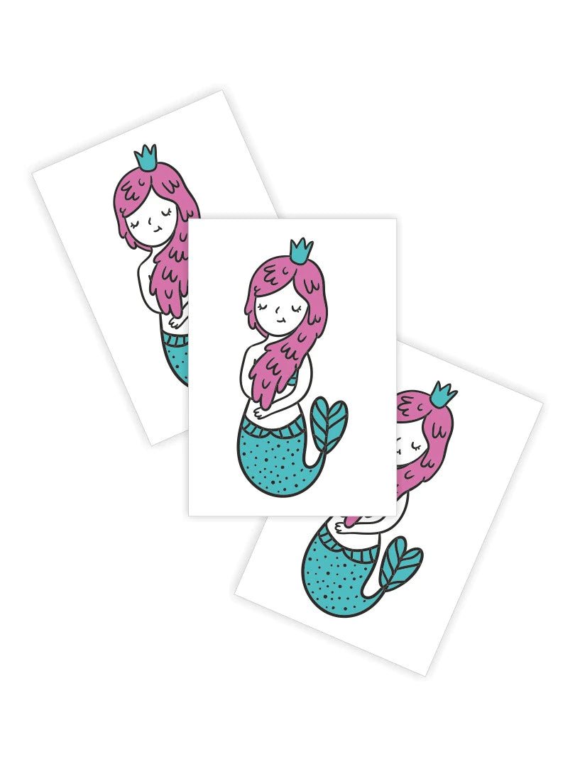 Ducky Street Little Mermaid Temporary Tattoos - #HolaNanu#NDIS #creativekids