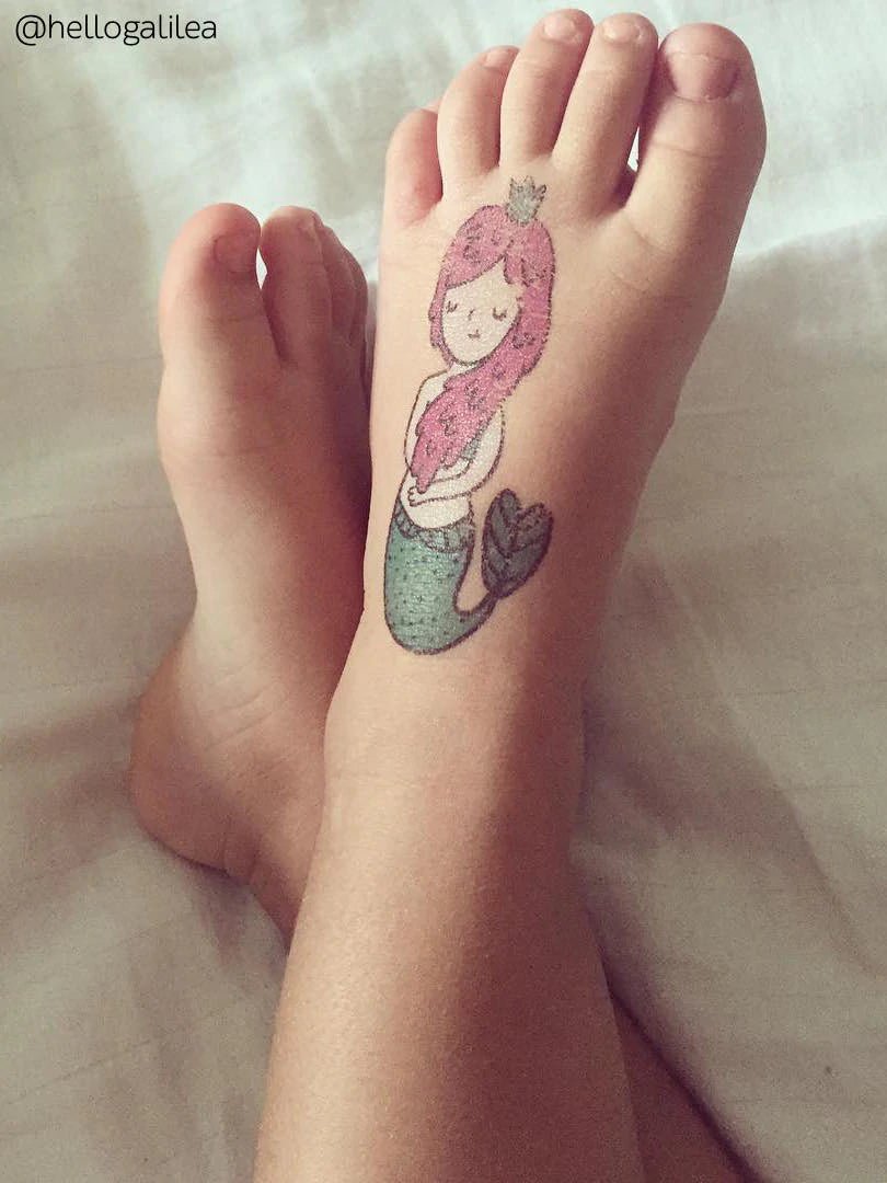 Ducky Street Little Mermaid Temporary Tattoos - #HolaNanu#NDIS #creativekids