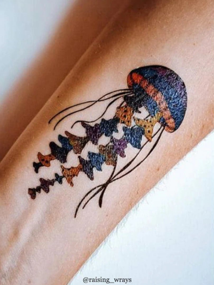 Ducky Street Magic Jellyfish Temporary Tattoo - #HolaNanu#NDIS #creativekids