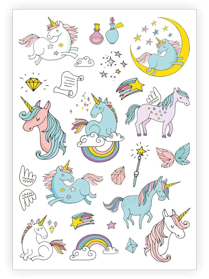 Ducky Street Magic Unicorns Temporary Tattoos - #HolaNanu#NDIS #creativekids