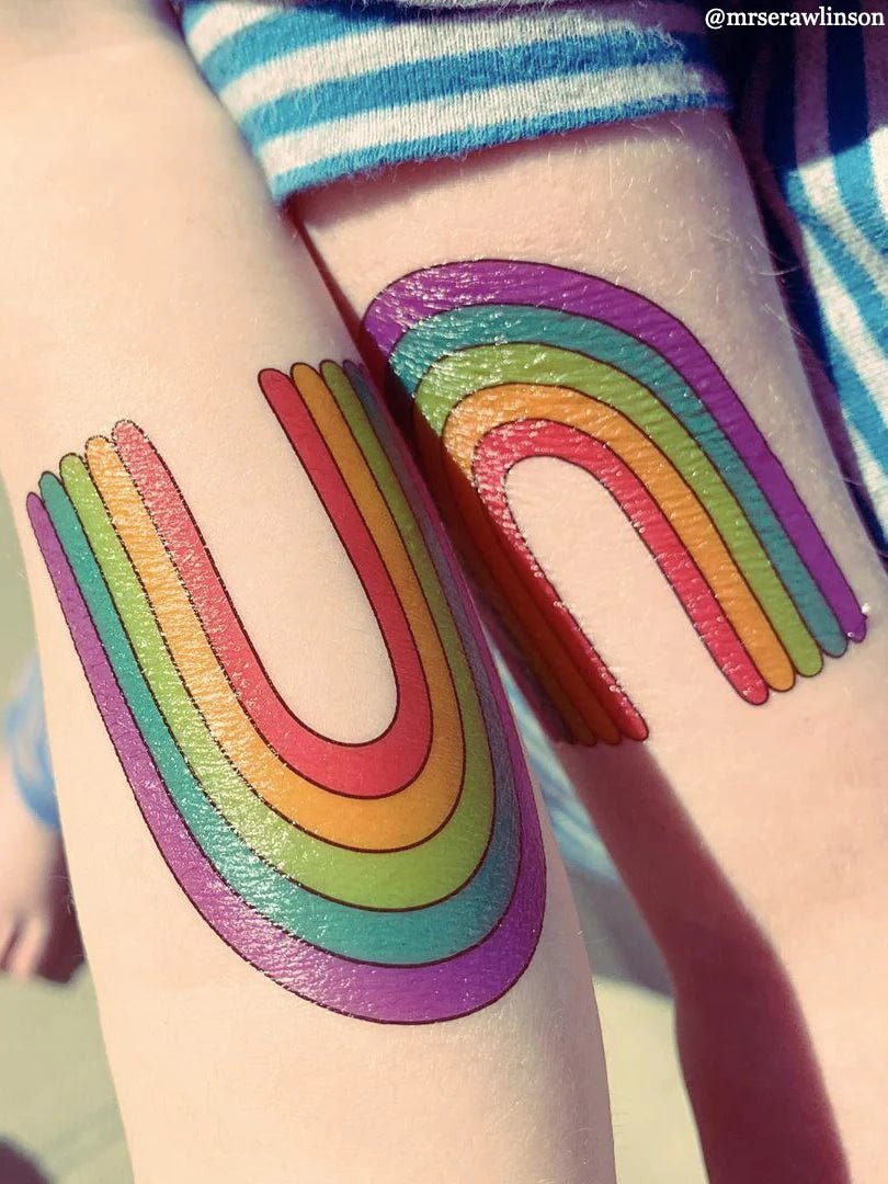 Ducky Street Pastel Rainbow Temporary Tattoos - #HolaNanu#NDIS #creativekids