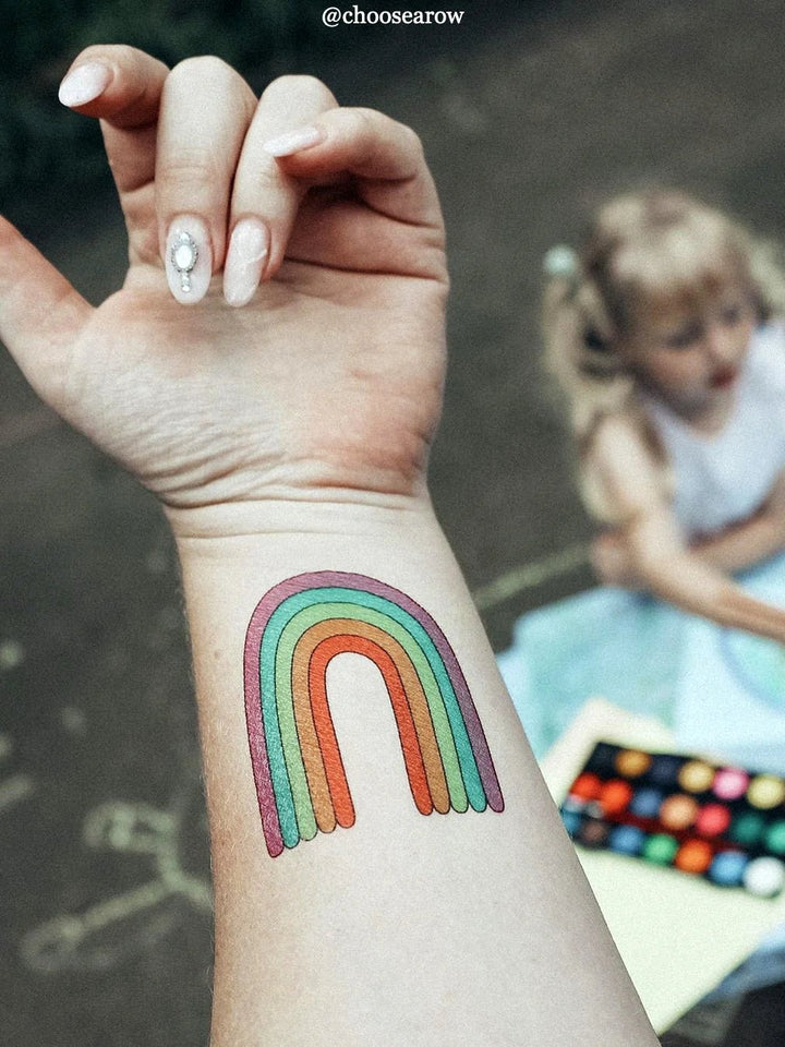 Ducky Street Pastel Rainbow Temporary Tattoos - #HolaNanu#NDIS #creativekids