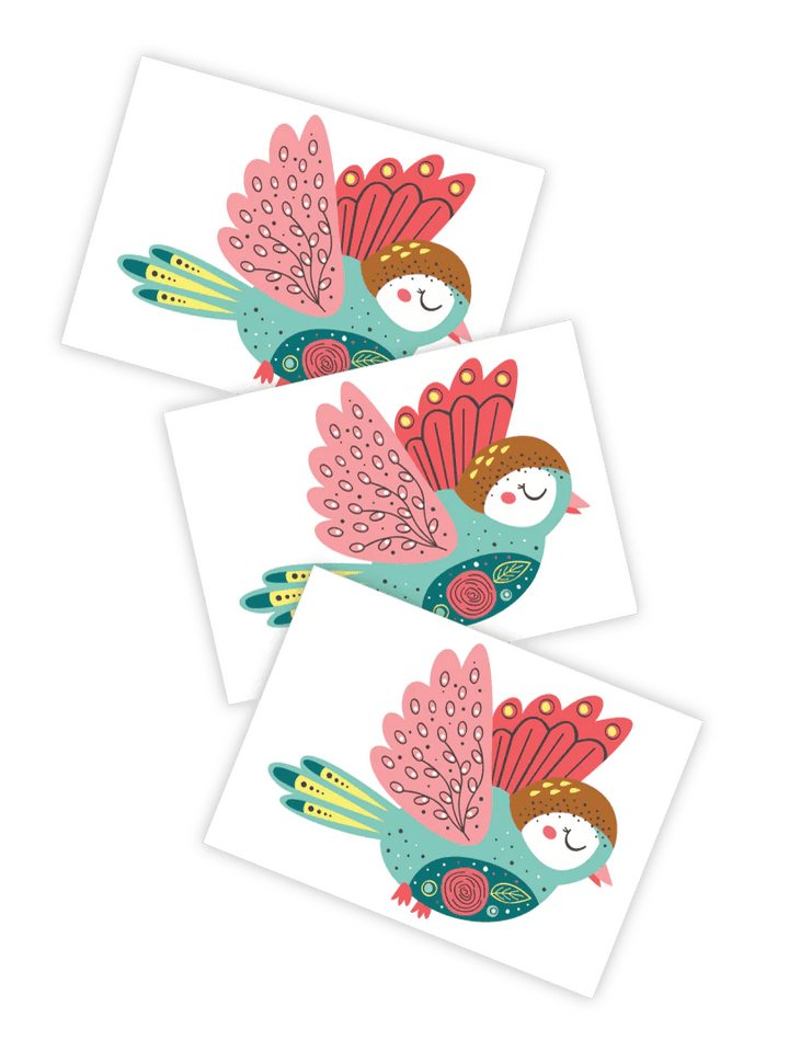 Ducky Street Pinky Bird Temporary Tattoos - #HolaNanu#NDIS #creativekids