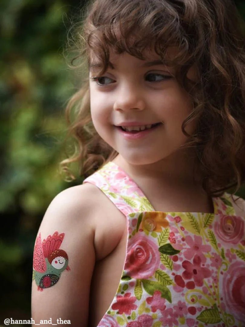 Ducky Street Pinky Bird Temporary Tattoos - #HolaNanu#NDIS #creativekids