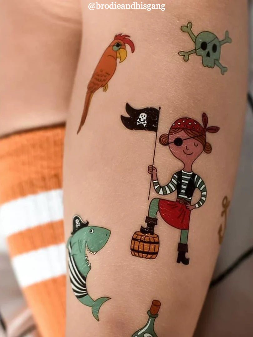 Ducky Street Pirates Temporary Tattoos - #HolaNanu#NDIS #creativekids