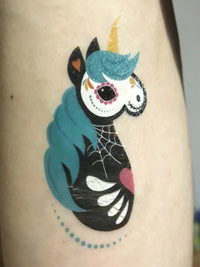 Ducky Street Sugar Skull Animals Temporary Tattoos - #HolaNanu#NDIS #creativekids