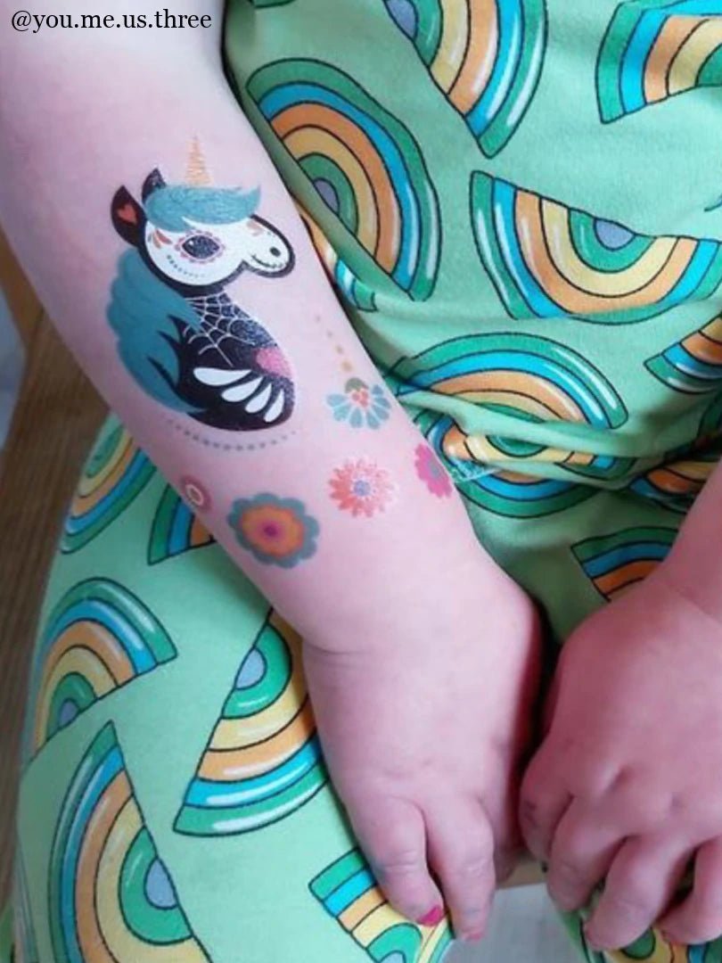 Ducky Street Sugar Skull Animals Temporary Tattoos - #HolaNanu#NDIS #creativekids