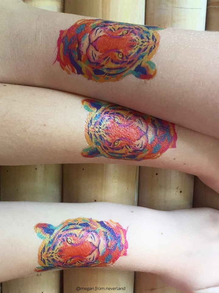 Ducky Street Tiger Temporary Tattoos - #HolaNanu#NDIS #creativekids