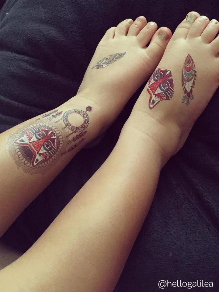 Ducky Street Tribal Temporary Tattoos - #HolaNanu#NDIS #creativekids