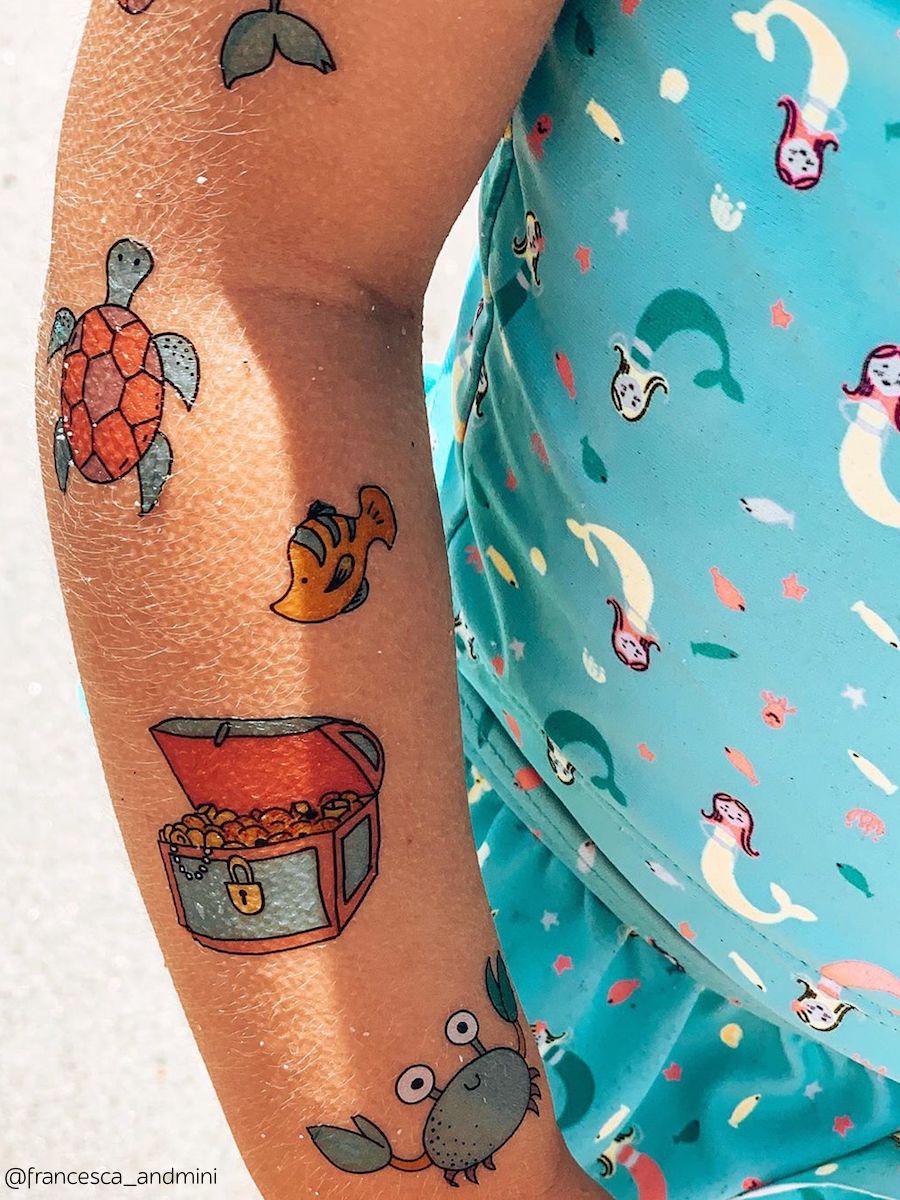 Ducky Street Under The Sea Temporary Tattoos - #HolaNanu#NDIS #creativekids