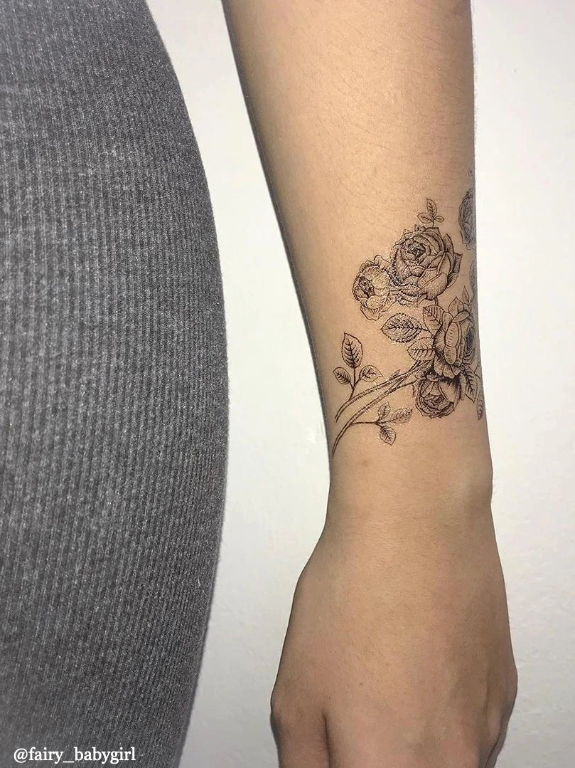Ducky Street Vintage Flowers Temporary Tattoos - #HolaNanu#NDIS #creativekids