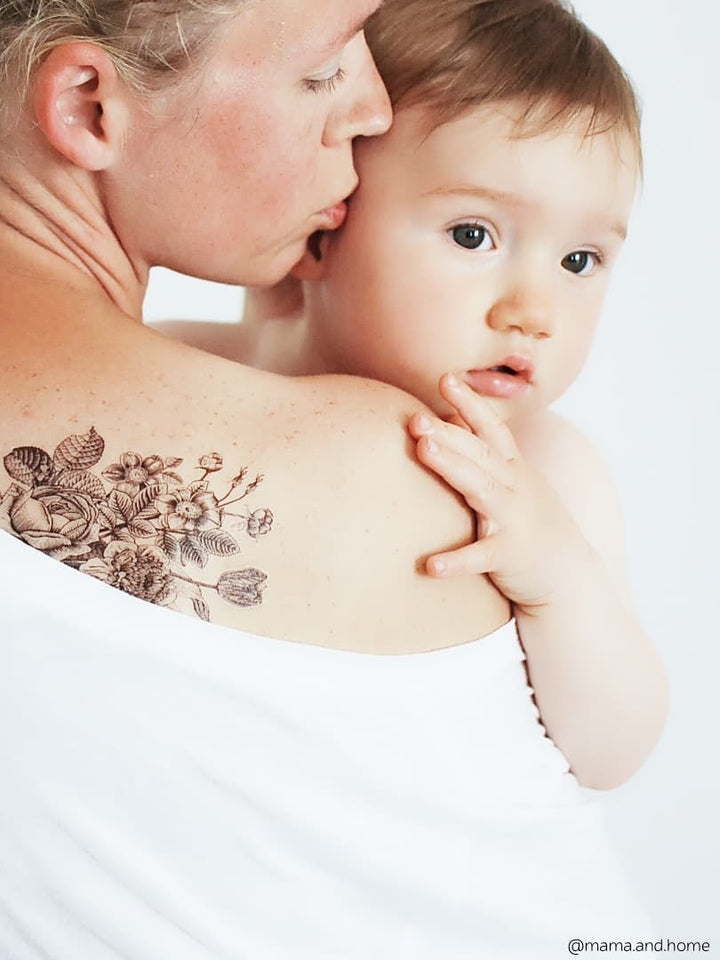 Ducky Street Vintage Flowers Temporary Tattoos - #HolaNanu#NDIS #creativekids