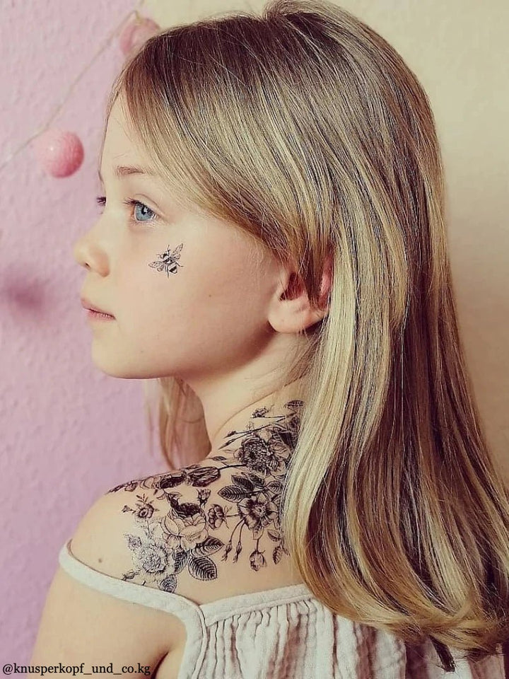 Ducky Street Vintage Flowers Temporary Tattoos - #HolaNanu#NDIS #creativekids