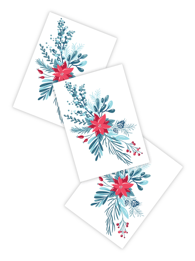 Ducky Street Winter Flowers Temporary Tattoos - #HolaNanu#NDIS #creativekids