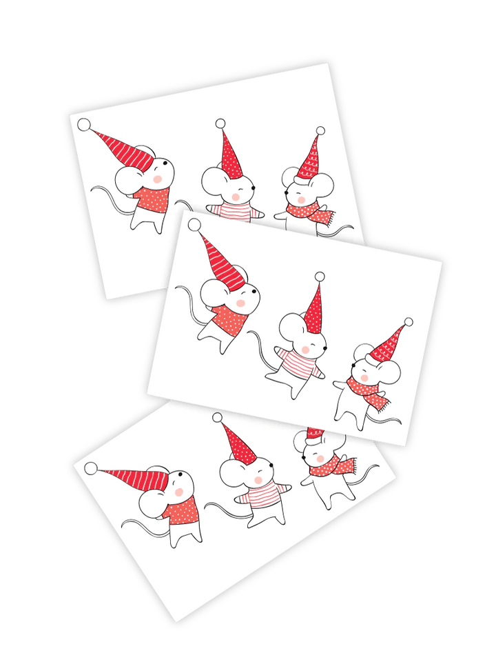 Ducky Street Winter Mice Temporary Tattoos - #HolaNanu#NDIS #creativekids