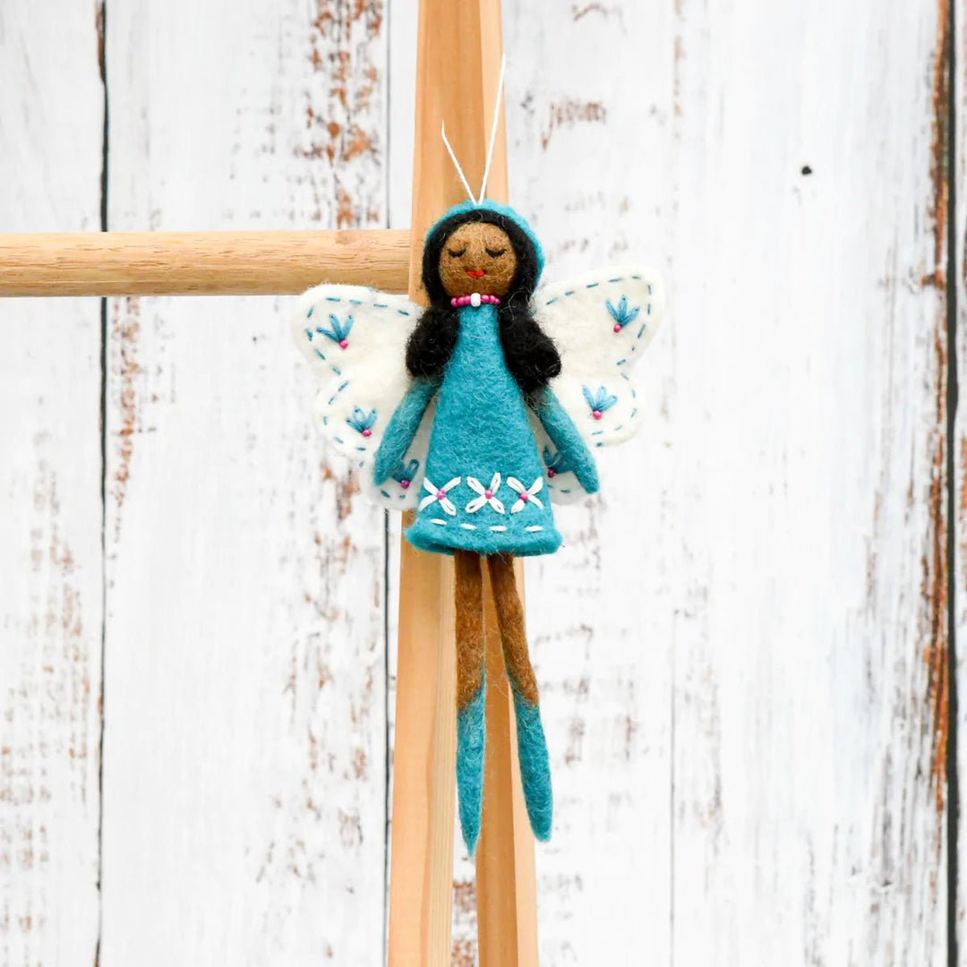 Felt Angel Fairy - Cyan Blue Dress - #HolaNanu#NDIS #creativekids