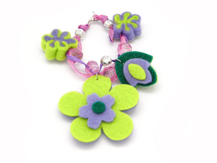 Felt Bracelet - Flower - #HolaNanu#NDIS #creativekids