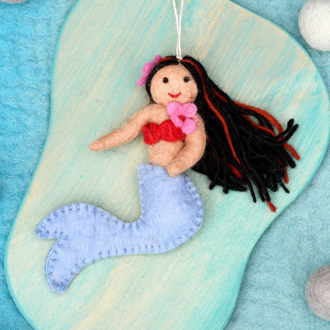 Felt Little Mermaid Hanging - Lavender Tail - #HolaNanu#NDIS #creativekids