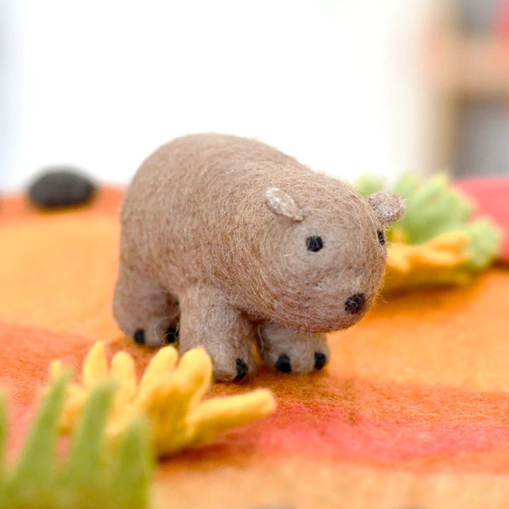Felt Wombat Toy (Australian Animal) - #HolaNanu#NDIS #creativekids