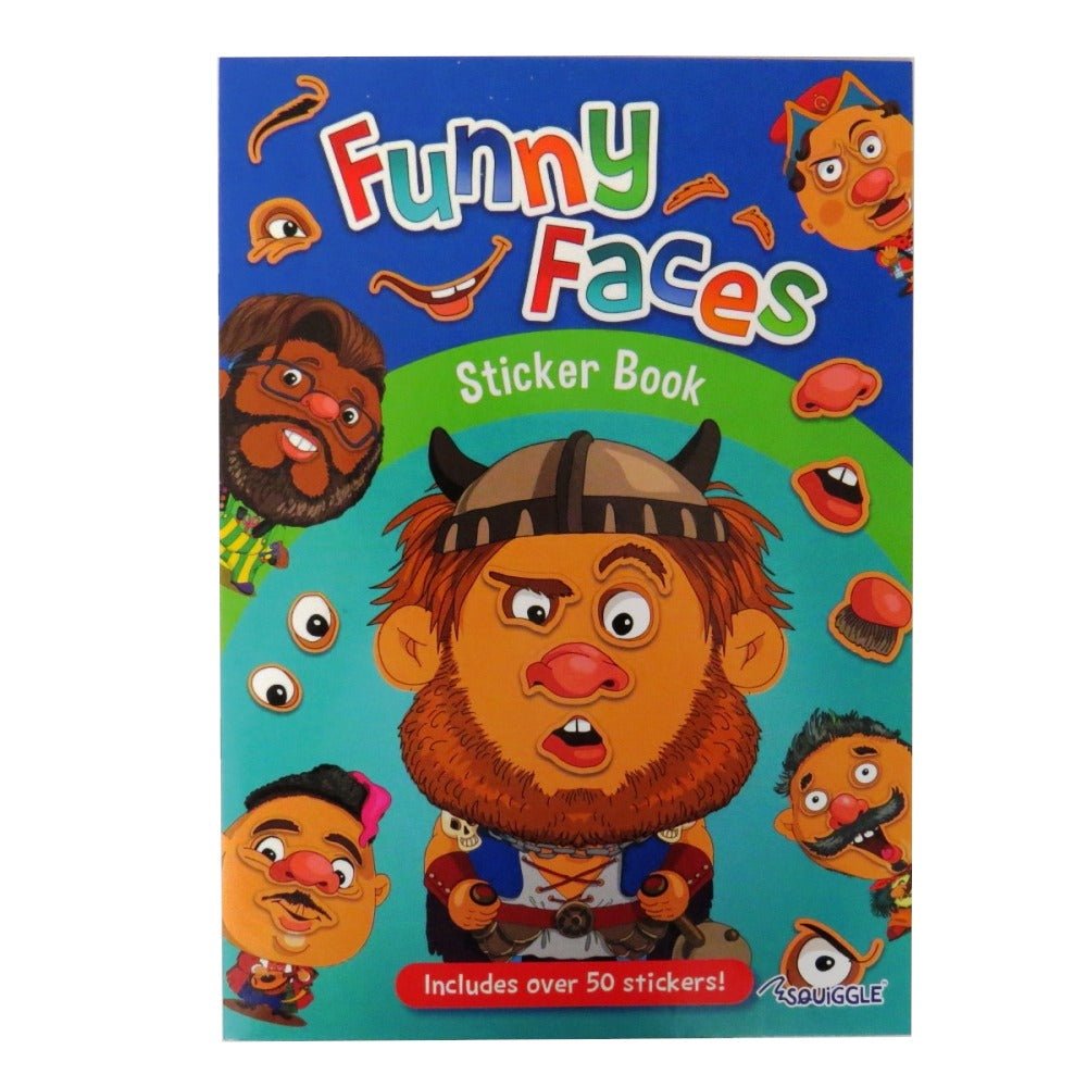 Funny Faces Sticker Book - Boy Themed - #HolaNanu#NDIS #creativekids