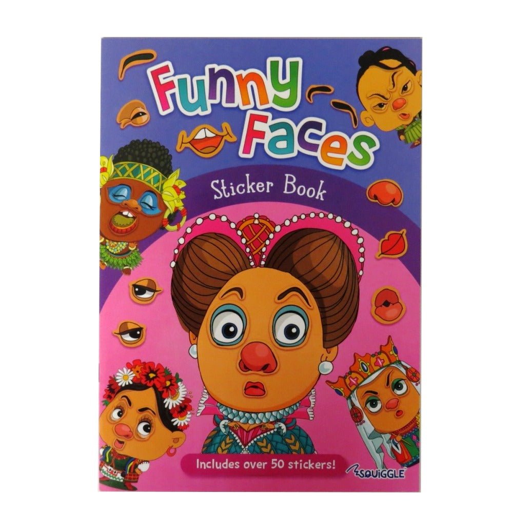 Funny Faces Sticker Book - Girl Themed - #HolaNanu#NDIS #creativekids