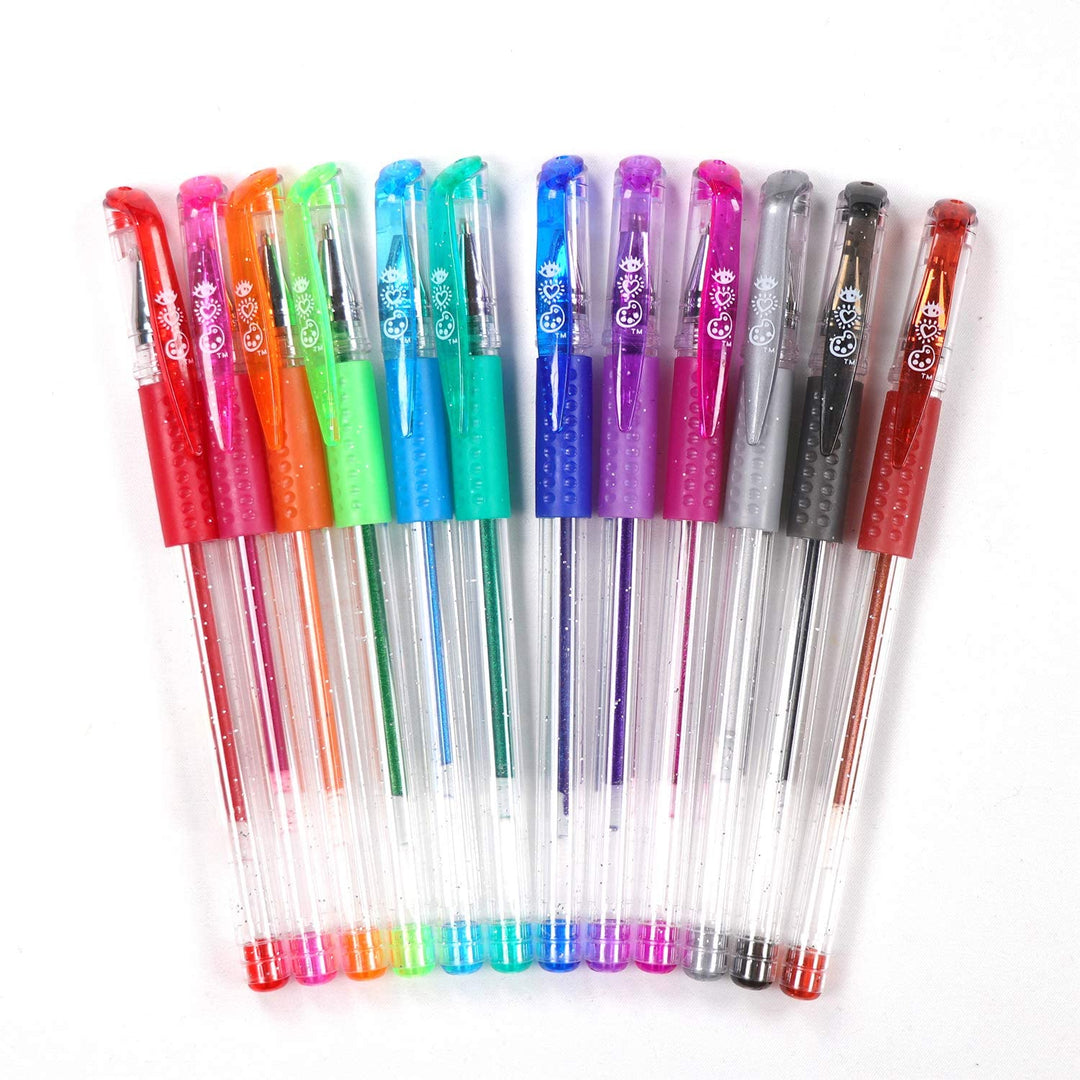I Heart Gel Pens Glitter - 12 Colours - #HolaNanu#NDIS #creativekids