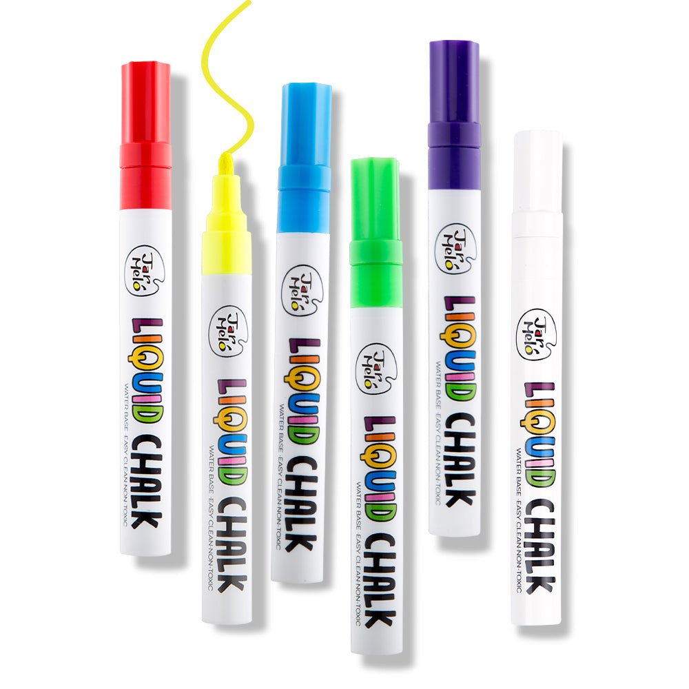 Jar Melo Liquid Chalk Markers - 6 Colours - #HolaNanu#NDIS #creativekids