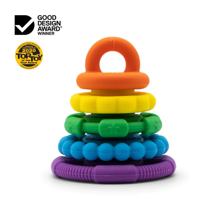 Jellystone Rainbow Stacker & Teether Toy - Rainbow Bright - #HolaNanu#NDIS #creativekids