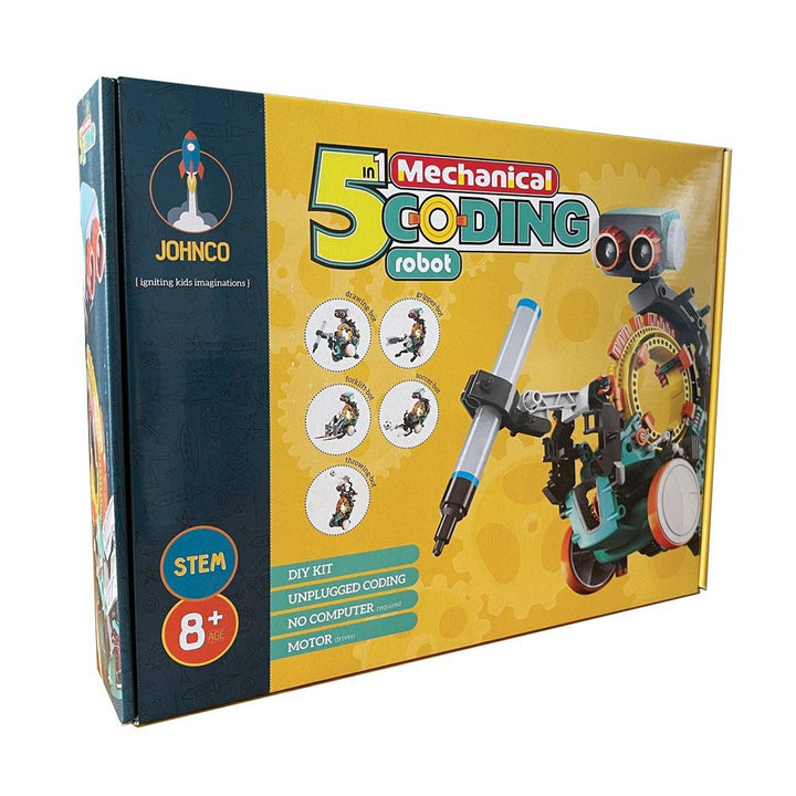 Johnco 5 in 1 Mechanical Coding Robot - #HolaNanu#NDIS #creativekids
