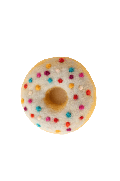 Juni Moon Donut - Pastel Blue Rainbow Sprinkles - #HolaNanu#NDIS #creativekids