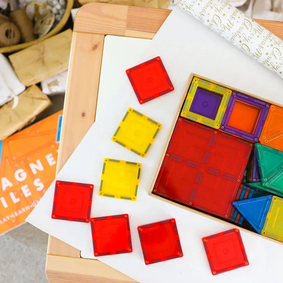 Learn & Grow Toys - 110 Piece Set Magnetic Tiles - New Design - #HolaNanu#NDIS #creativekids