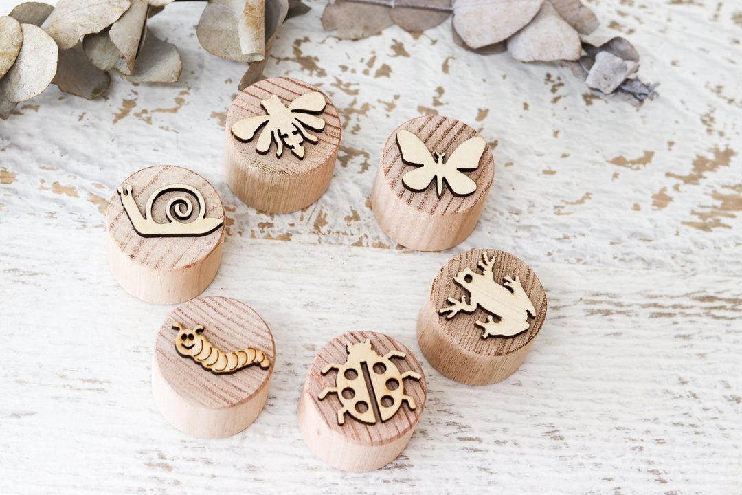 Let them play - Wooden Insects stampers - #HolaNanu#NDIS #creativekids