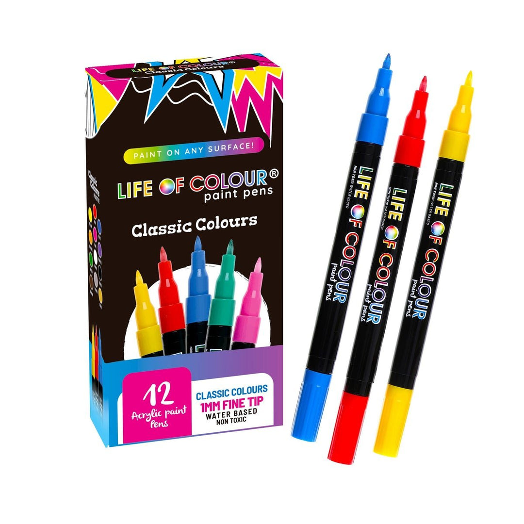 Life Of Colour Classic Colour Paint Pens - Fine Tip - #HolaNanu#NDIS #creativekids