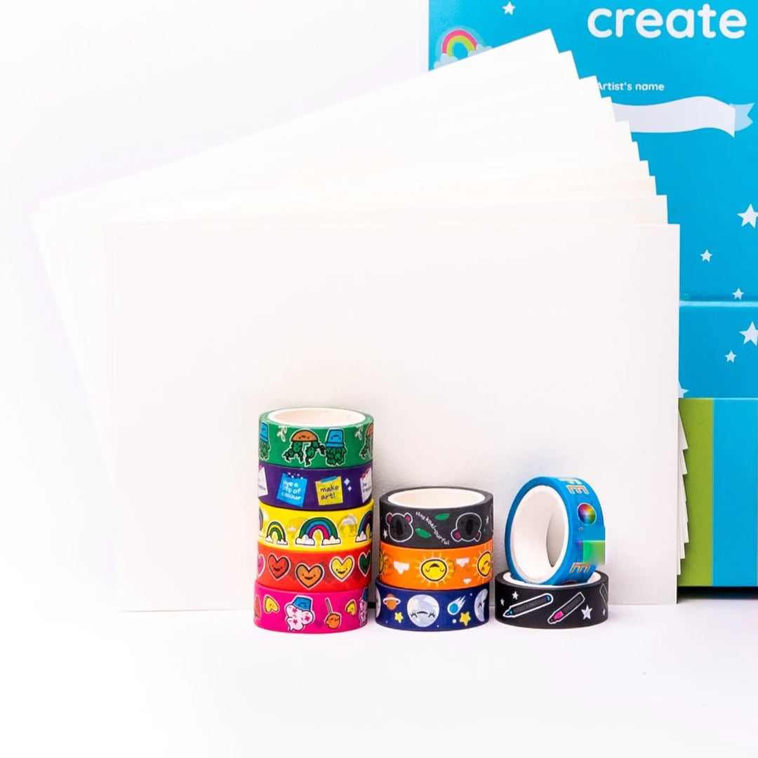 Life Of Colour Doodle Washi Tape - Roll Of 10 - #HolaNanu#NDIS #creativekids